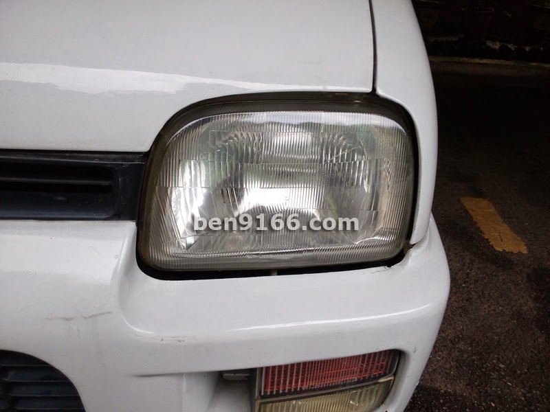 Kancil headlamp restoration
